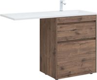 Товар: Тумба с раковиной Aquanet Токио 130 R напольная 2 ящика, цв. дуб веллингтон 00335590 - фото 2 Тумба с раковиной Aquanet Токио 130 R напольная 2 ящика, цв. дуб веллингтон 00335590 — фото 2, Тумбы с раковиной