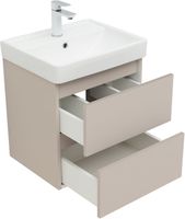 Тумба под раковину Aquanet Вега 2.0 50 бежевый арт-00337940 — фото 2, Тумбы под раковину