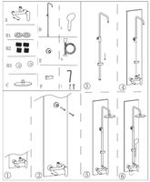 Душевая стойка Aquanet Passion R3 арт-AF300-72-R-B — фото 2, Душевые стойки