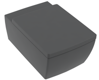 Товар: Унитаз, Villeroy&Boch, Memento 2.0, безободковый (с открытым смывным краем), тип установки-подвесной, ширина, мм-375, глубина, мм-560, высота, мм-345, форма чаши-прямоугольная, выпуск-горизонтальный, материал-керамика, сиденье-необходимо заказать, вид грязеотталкивающего покрытия-CeramicPlus, крепления в комплекте, цвет-графит (Graphite) арт-4633R0I4 - фото 1 Унитаз, Villeroy&Boch, Memento 2.0, безободковый (с открытым смывным краем), тип установки-подвесной, ширина, мм-375, глубина, мм-560, высота, мм-345, форма чаши-прямоугольная, выпуск-горизонтальный, материал-керамика, сиденье-необходимо заказать, вид грязеотталкивающего покрытия-CeramicPlus, крепления в комплекте, цвет-графит (Graphite) арт-4633R0I4 — фото 1, Подвесные унитазы