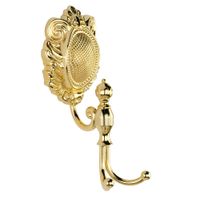 CLEOPATRA Крючок двойной, золото арт-16690 — фото 1, Крючки для полотенец