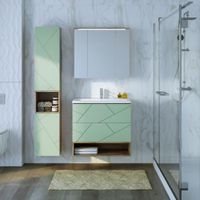 Товар: Зеркальный шкаф Бриклаер КРИСТАЛЛ 75 см, дуб гранж песочный 4627125417238 - фото 4 Зеркальный шкаф Бриклаер КРИСТАЛЛ 75 см, дуб гранж песочный 4627125417238 — фото 4, Шкафы для ванной