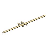 Полотенцедержатель двойной ABBER Osten 316 AA1855BG золото брашированное — фото 1, Полотенцедержатели