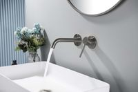 Товар: ЕВРОПА смеситель для раковины настенный 2 отв. (внешняя и скрытая часть), оружейная сталь арт-AQ1313BGM - фото 6 ЕВРОПА смеситель для раковины настенный 2 отв. (внешняя и скрытая часть), оружейная сталь арт-AQ1313BGM — фото 6, Смесители для раковины