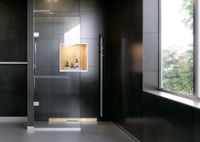 Желоб BERGES водосток WALL 600 пристенный, золото глянец, S-сифон D50/105 H50 вертикальный арт-092056 — фото 12, Душевые лотки