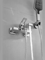 Смеситель для ванны с душем BELZ, хром, арт-B60658 — фото 5, Смеситель для ванны