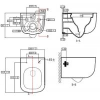 Унитаз подвесной Azario CAMPO 510х360х365 безободковый, система смыва скрытое "Торнадо", с быстросъемным сиденьем микролифт арт-AZ-1883WH — фото 5, Подвесные унитазы