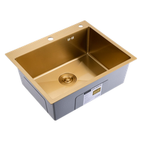 Кухонная мойка Splenka S702.6050.03, золотой сатин — фото 1, Кухонные мойки