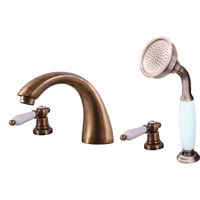 MORAVA смеситель каскадный на 4 отверстия, ЦВЕТ БРОНЗА арт-MK569.5SSM — фото 1, Смеситель для ванны