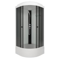 ДК Грэй-Вайт 90*90 В (7 мест+сифон D50) арт-Щ0000067301 — фото 7, Душевые кабины