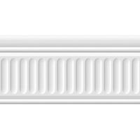 19048\3F бордюр Бланше белый структурированный 9,9х20 (34шт) 19048\3F — фото 1, Декоративные элементы