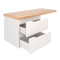 Тумба подвесная NORDIC 60 /правая/со столешницей из массива 122 см под накладную раковину /AQUA DE MARCO 5060CNOR122/H/R — фото 4, Тумбы под раковину