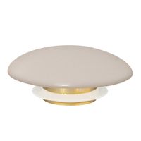 Накладка на слив для раковины ABBER AC0014MBE светло-бежевая матовая, керамика — фото 2, Комплектующие для душевого оборудования