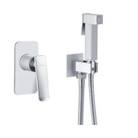 Гигиенический душ со смесителем Rose , белый/хром арт-R1605F — фото 1, Гигиенические души