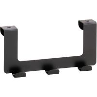 101106220 DARK Дверная вешалка, 3 крючка, черный BEMETA — фото 1, Крючки для полотенец