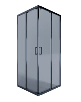 Душевой уголок ALEX BAITLER 1 серия AB14100B4 тонированное стекло — фото 3, Душевые перегородки