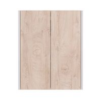 Шкаф Lemark COMBI 60 см подвесной, 2-х дверный, цвет фасада: Дуб кантри, цвет корпуса: Белый глянец арт-LM03C60SH-dub — фото 1, Шкафы для ванной