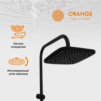 Душевая система Orange O-Shower OW04b черный матовый — фото 2, Душевые стойки