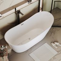 Ванна отдельностоящая Grossman Galaxy (170х75х72) цвет белый,1 место арт-GR-2102 — фото 4, Акриловые ванны