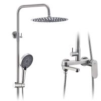 Товар: Душевая система Raglo R10.24.05, сатин - фото 1 Душевая система Raglo R10.24.05, сатин — фото 1, Душевые стойки