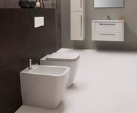 Унитаз GLOBO STONE напольный приставной цвет белый арт-ST001BI — фото 2, Приставные унитазы