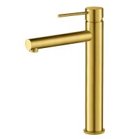 Смеситель для раковины-чаши Timo Saona 2311/20F золото шлифованное — фото 1, Смесители для раковины