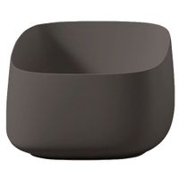 Раковина Artceram Cognac Quadro накладная без отверстий цвет brown cocoa COL006 39 00 — фото 1, Раковины накладные