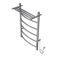 Полотенцесушитель электрический AZARIO VERONA 500/800 5 секций, с полкой, диммер справа, хром арт-AZ04858P — фото 1, Электрические полотенцесушители