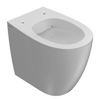 Унитаз GLOBO 4ALL напольный приставной безободковый цвет белый MD004BI — фото 1, Приставные унитазы