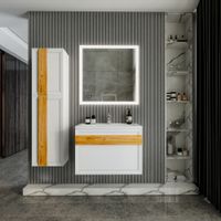 Комплект мебели для ванной Бриклаер БЕРЛИН 80BD, белый — фото 1, Комплекты мебели для ванной