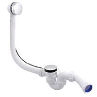 208867 Слив-перелив для ванны (полуавтомат) хром RIHO — фото 1, Сливы-переливы