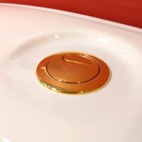 RICAMBI Кнопка двойная, механическая (для тросика), золото арт-20523 — фото 1, Кнопки смыва