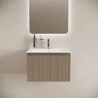 Товар: Тумба подвесная SANCOS Code 590х453х400, c одним ящиком оснащенным доводчиками, цвет серо- бежевый , арт. CD60GB - фото 2 Тумба подвесная SANCOS Code 590х453х400, c одним ящиком оснащенным доводчиками, цвет серо- бежевый , арт. CD60GB — фото 2, Комоды и тумбы для ванной комнаты