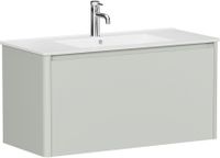 Тумба под раковину Allen Brau Gravity 100 1.370014.PWM папирус матовый — фото 1, Тумбы под раковину