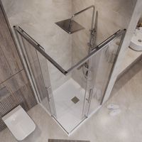 Товар: Душевое ограждение Niagara Nova NG-6629-34 (90х90х195) квадрат,хром,двери раздвижные,стекло прозрачное,1 место - фото 5 Душевое ограждение Niagara Nova NG-6629-34 (90х90х195) квадрат,хром,двери раздвижные,стекло прозрачное,1 место — фото 5, Квадратные душевые уголки