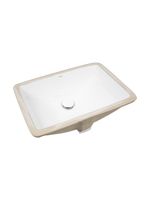 BOND Раковина встраиваемая под столешницу 53х37,5х20см прямоугольная белая с переливом арт-S96-530 — фото 9, Раковины встраиваемые снизу