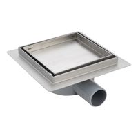 Товар: Трап для душа AZARIO 150х150 металлический, поворотный сифон 360°, решетка "под плитку", горизонтальный выпуск арт-AZZ3TILE150 - фото 5 Трап для душа AZARIO 150х150 металлический, поворотный сифон 360°, решетка "под плитку", горизонтальный выпуск арт-AZZ3TILE150 — фото 5, Трапы для душа