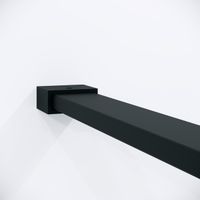 Душевая перегородка Niagara Nova NG-781-12BLACK (120х200) черный матовый,стекло эффект битого стекла,1 место — фото 8, Душевые перегородки