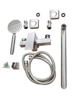 Товар: Agger Zest смеситель для ванны однорычажный универсальный с душевым набором, никель матовый арт-A0722233 - фото 4 Agger Zest смеситель для ванны однорычажный универсальный с душевым набором, никель матовый арт-A0722233 — фото 4, Смеситель для ванны