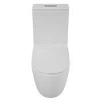 Унитаз напольный Grossman (640х360х835) безободковый,белый с тонкой крышкой,микролифт,смыв торнадо,2 места арт-GR-4494SQ — фото 1, Напольные унитазы