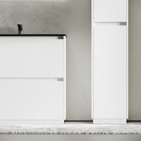 Тумба под раковину SANCOS Libra Floor напольная, 890х450х840, c двумя ящиками оснащенными доводчиками, белый глянец , арт. арт-LB90FW — фото 13, Тумбы под раковину