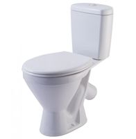 СТАНДАРТ ЭКОНОМ Унитаз-компакт косой вып.,с арматурой, сиденьем , креплением, белый. ROSA Вн УнБ3625 — фото 1, Напольные унитазы