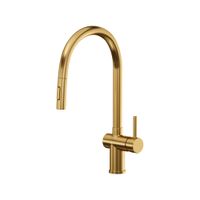 Смеситель Reflexion Lago RX9902GD для кухни с гибким изливом и подключением к фильтру, брашированное золото — фото 63, Смесители для кухни