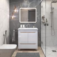 Тумба под раковину VIGO Grani 80 напольная дуб золотой (286 дуб золотой) — фото 5, Тумбы под раковину