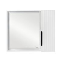 Зеркало со шкафом VIANT СИЦИЛИЯ 80 белый арт-VSIC80BEL-ZSH — фото 2, Зеркальные шкафы в ванную