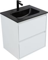 Тумба под раковину Aquanet Милан 60 белый глянец арт-00336367 — фото 2, Тумбы под раковину