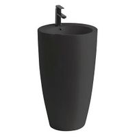 Раковина напольная Azario Dea 500х500х860 отдельностоящая круглая, черный арт-AZ-203MB — фото 3, Раковины напольные