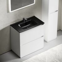 Тумба под раковину SANCOS Libra Floor напольная, 790х450х840, c двумя ящиками оснащенными доводчиками, белый глянец , арт. арт-LB80FW — фото 11, Тумбы под раковину