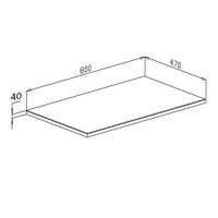 Столешница массив Санди 800*470*40 арт-11382 — фото 7, Столешницы под раковину