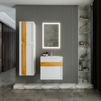 Комплект мебели для ванной Бриклаер БЕРЛИН 60BD, белый — фото 1, Комплекты мебели для ванной